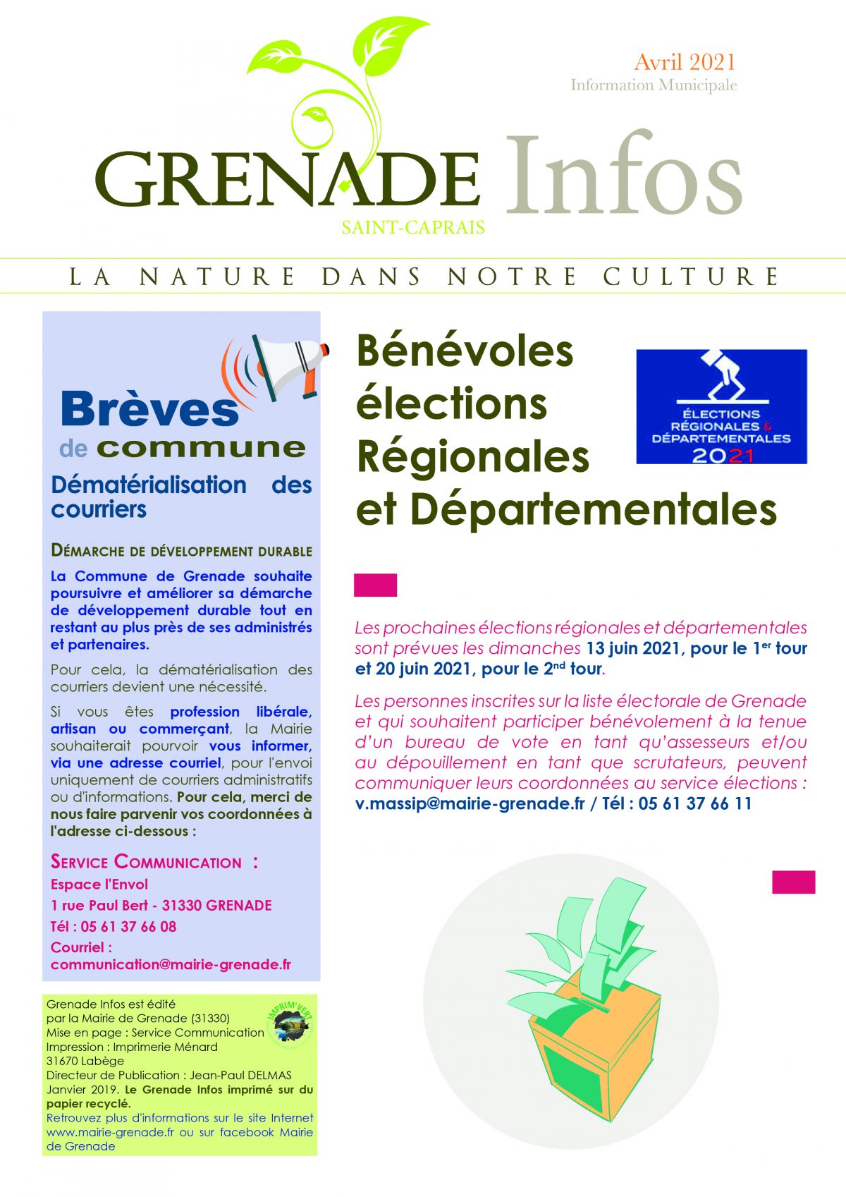 Grenade Infos Avril